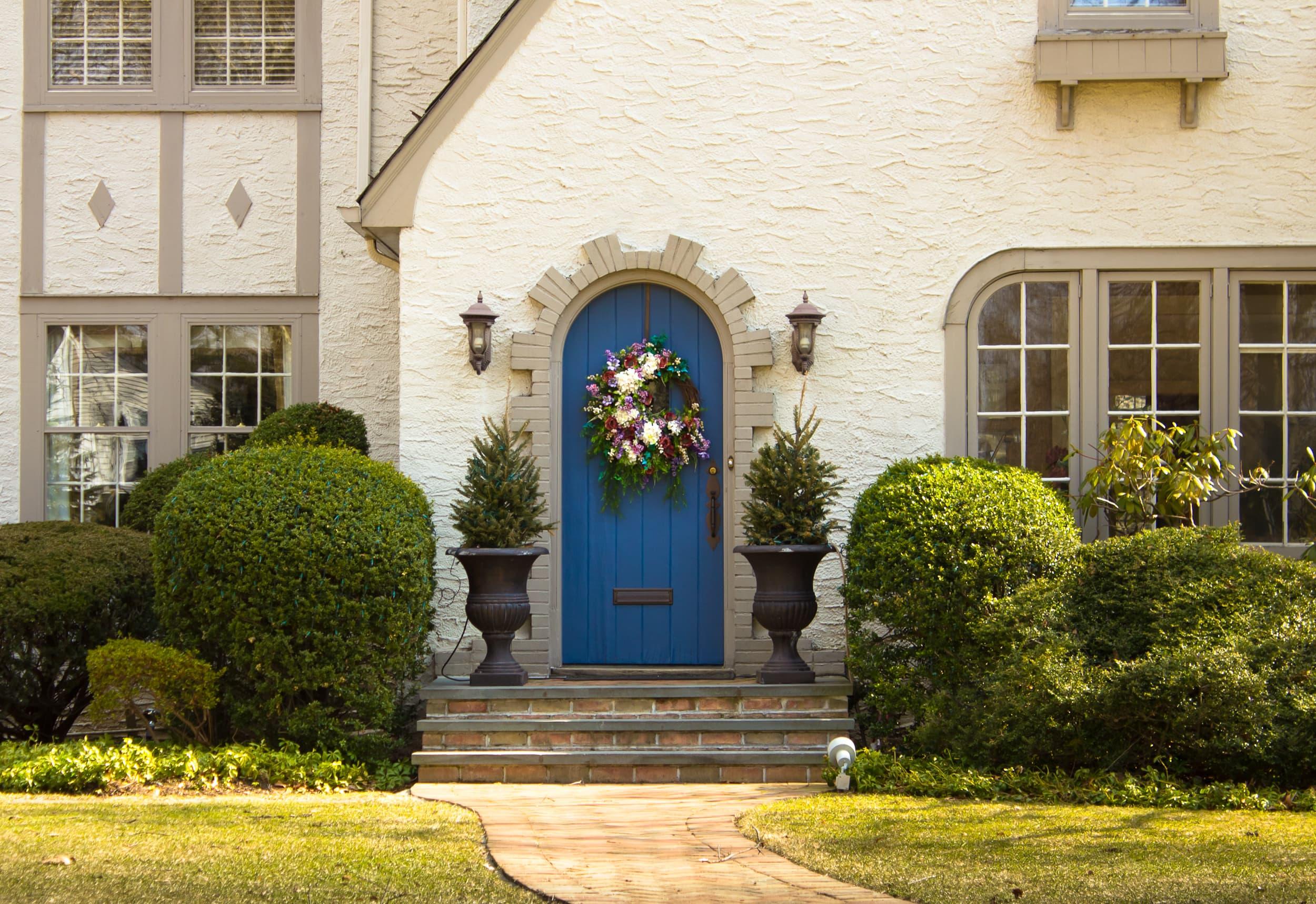 Blue Front Door Window World Hero 1920X1280