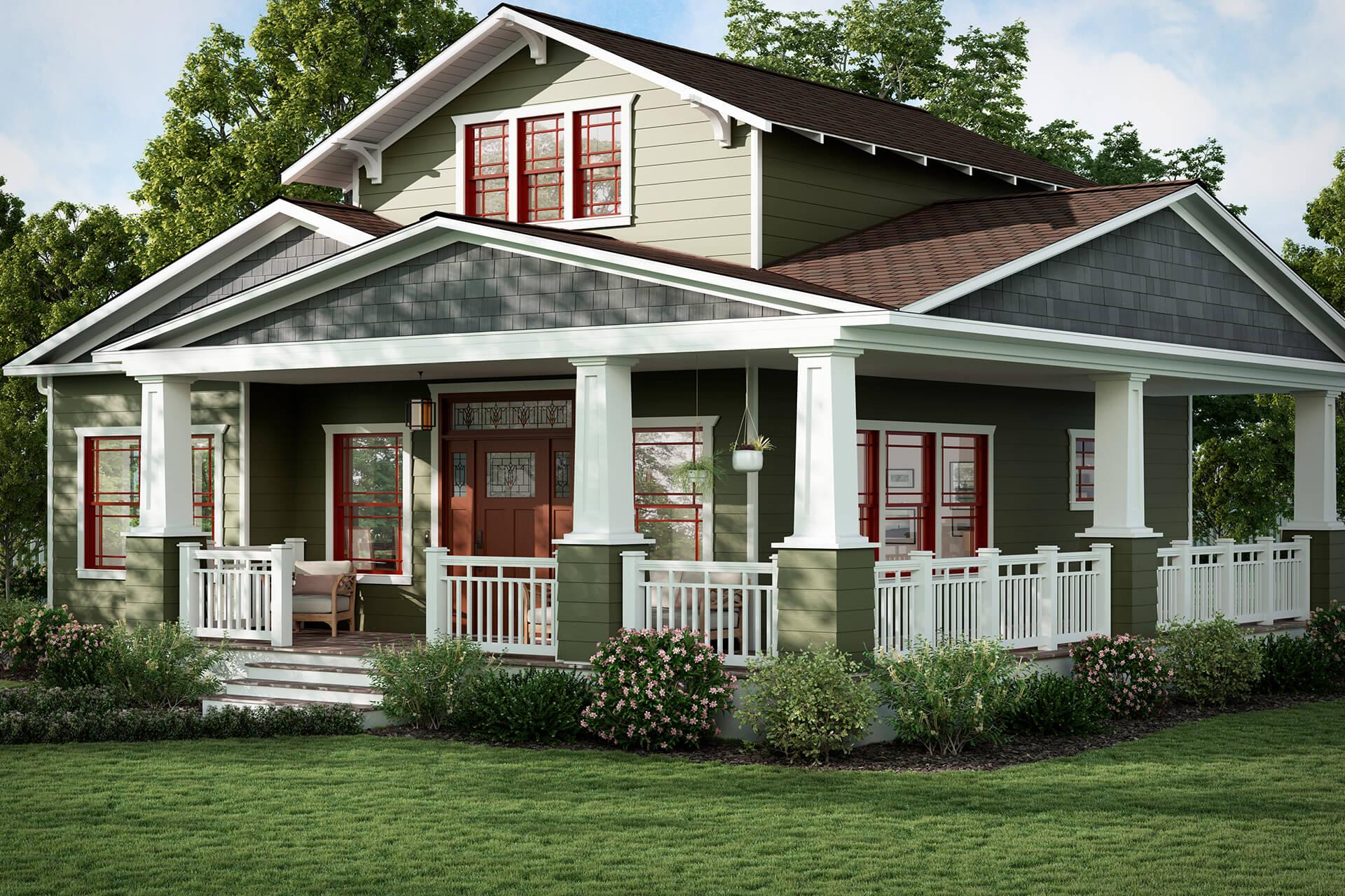What is Craftsman-style house?