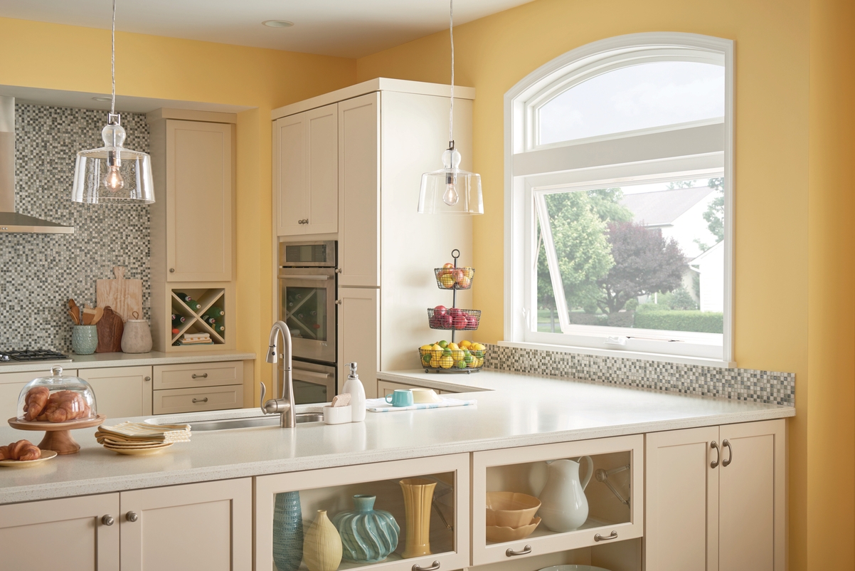 Awning window in a kitchen