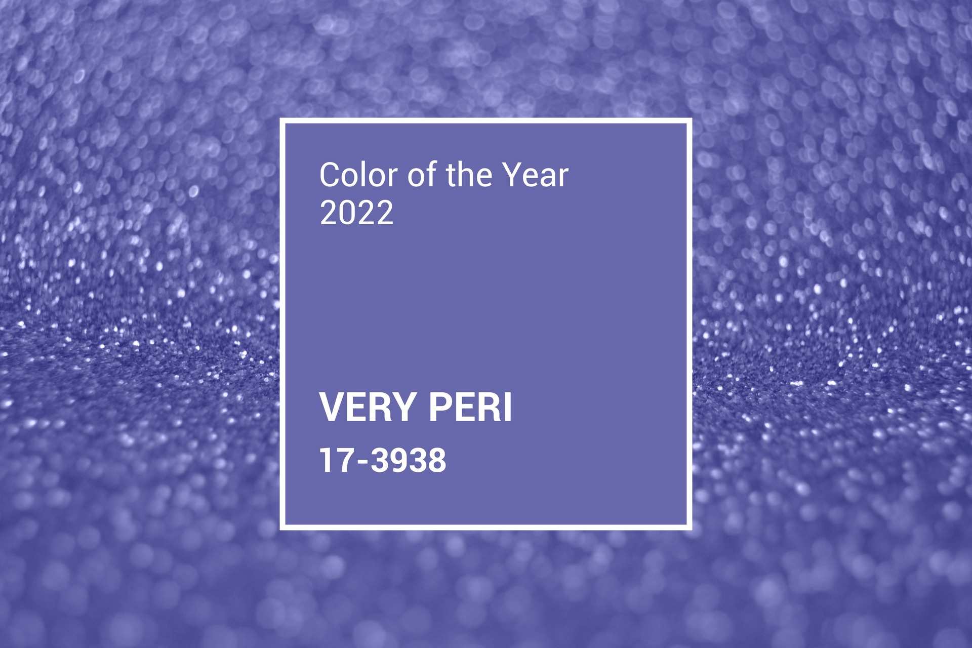 Color swatch of Pantone’s paint color of the year, Very Peri