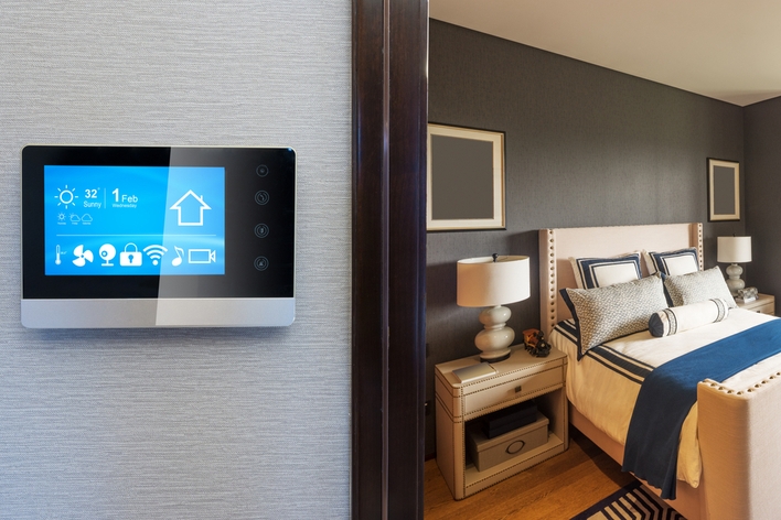 A smart thermostat