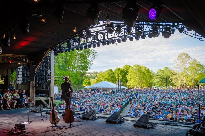 MerleFest music festival Watson Stage view MerleFest music festival Watson Stage view