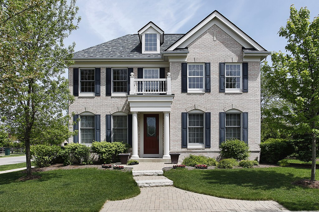 Traditional style home exterior