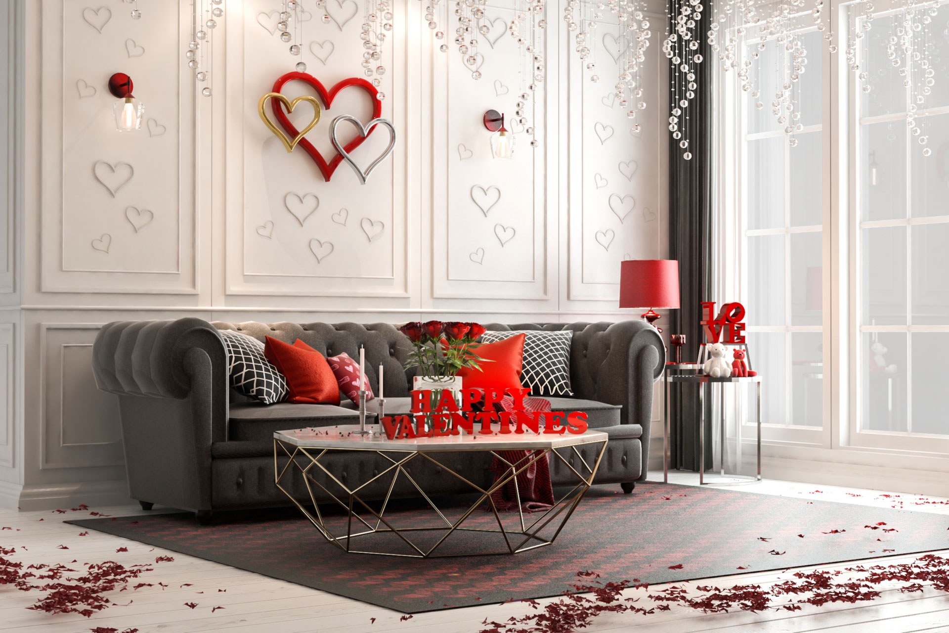 Valentine Decor for Living Room: Romantic & Cozy Ideas