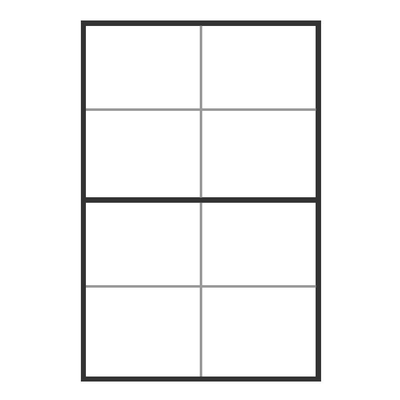 4 Over 4 Window Grid