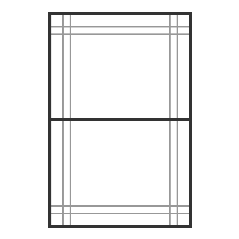Double Perimeter Window Grid