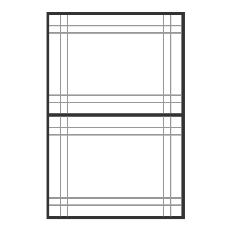 Double Prairie Window Grid