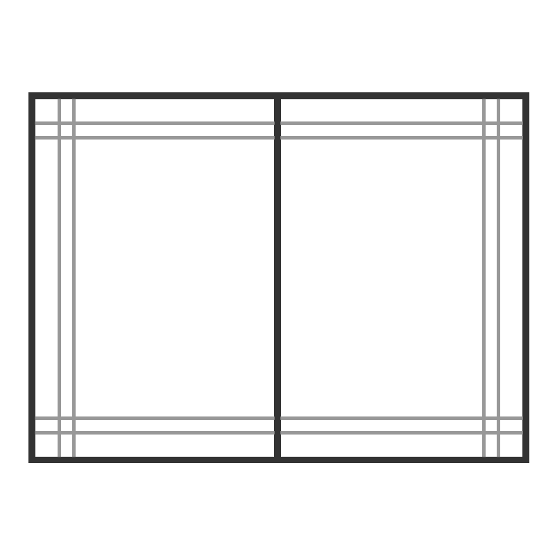 Double Perimeter Window Grid
