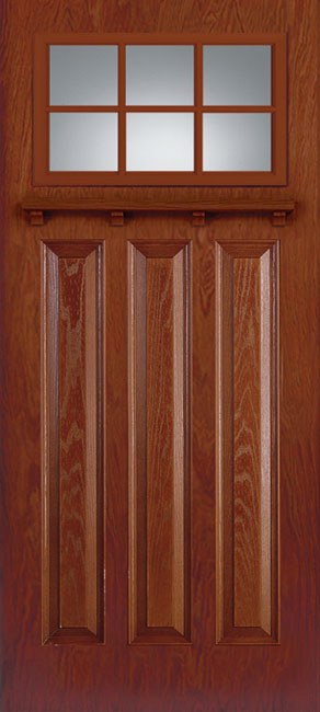 Entry Doors Woodgrain Sdls 0006 Sdl 3P Craftsman 6 L