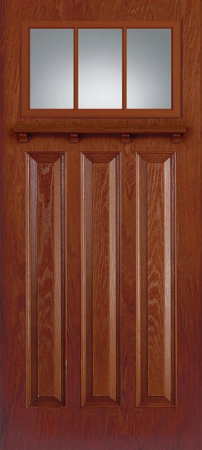 Entry Doors Woodgrain Sdls 0007 Sdl 3P Craftsman 3 L