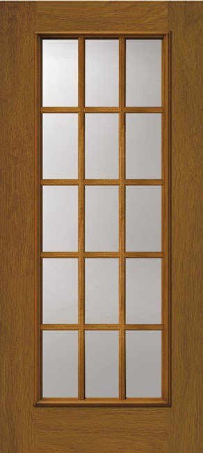 Entry Doors Woodgrain Sdls 0017 Sdl Full Lite 15 L
