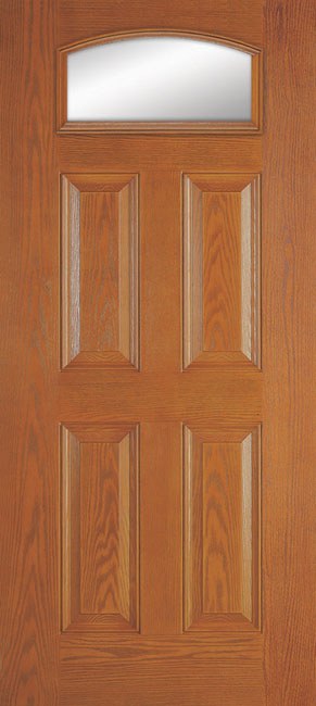 Entry Doors Woodgrain Doors 4Panelcambertop