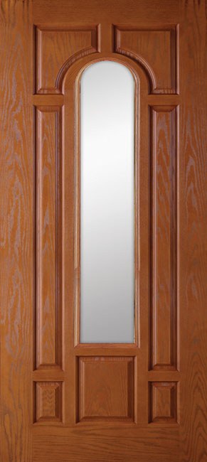 Entry Doors Woodgrain Doors 7Panelcenterarch