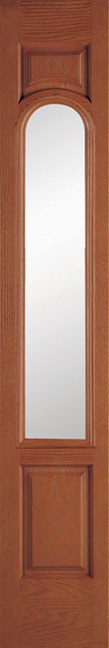 Entry Doors Woodgrain Sidelites 3Qarchtop