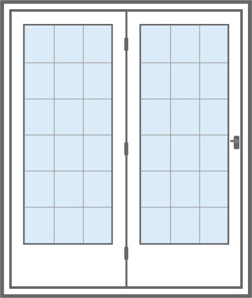 Patio Doors Hinged Hinged Patio Doors Grid Options Hinged Colonial